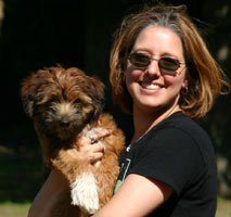 Photo: Susan Byford, Broker and her Tibetan Terrier puppy