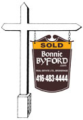 Bonnie Byford R.E. Ltd. SOLD SIGN